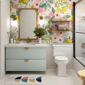 Цветная и яркая ванная комната: как преобразить санузел в Бурмистрово - burmistrovo.mebel54.com | фото