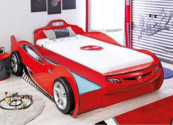 CARBED Кровать-машина Coupe с выдвижной кроватью Red 20.03.1306.00 в Бурмистрово - burmistrovo.mebel54.com | фото