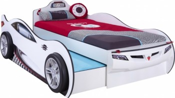 CARBED Кровать-машина Coupe с выдвижной кроватью White 20.03.1310.00 в Бурмистрово - burmistrovo.mebel54.com | фото