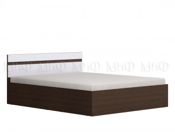 Ким кровать 1,4 (Венге/белый глянец) в Бурмистрово - burmistrovo.mebel54.com | фото