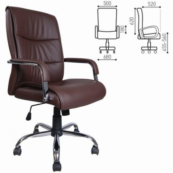 Кресло офисное BRABIX Space EX-508 (коричневый) в Бурмистрово - burmistrovo.mebel54.com | фото