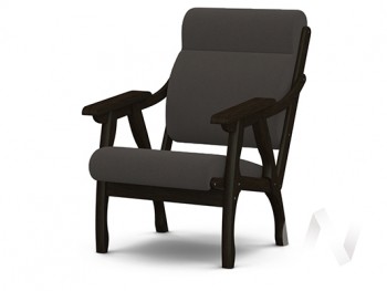 Кресло Вега-10 (венге лак/ULTRA GRAFIT) в Бурмистрово - burmistrovo.mebel54.com | фото