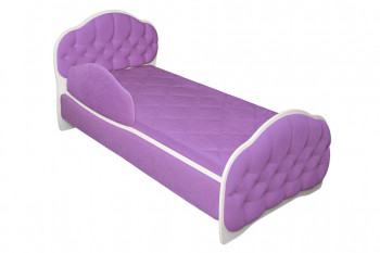 Кровать 160 Гармония 67 Светло-фиолетовый (мягкий бортик) в Бурмистрово - burmistrovo.mebel54.com | фото