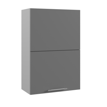 Ройс ПГПМ 600 Шкаф верхний Blum Aventos HF (Графит софт/корпус Серый) в Бурмистрово - burmistrovo.mebel54.com | фото